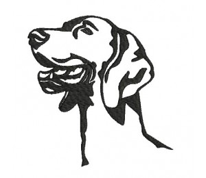 Stickdatei - Weimaraner Silhouette